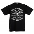 Dragstrip Kids Crew  T`Shirt - Born To Raise Hell Black